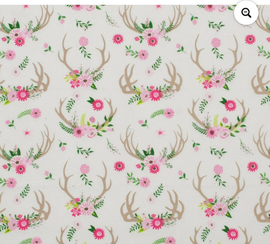 Floral Deer Antlers