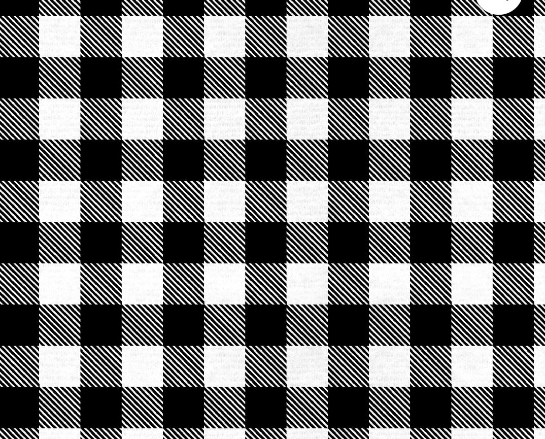 Black and White Checkered Plaid