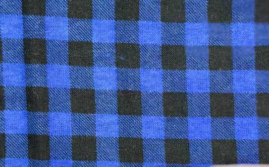 Blue and Black Plaid