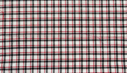 Red,Black and White Plaid